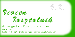 vivien kosztolnik business card